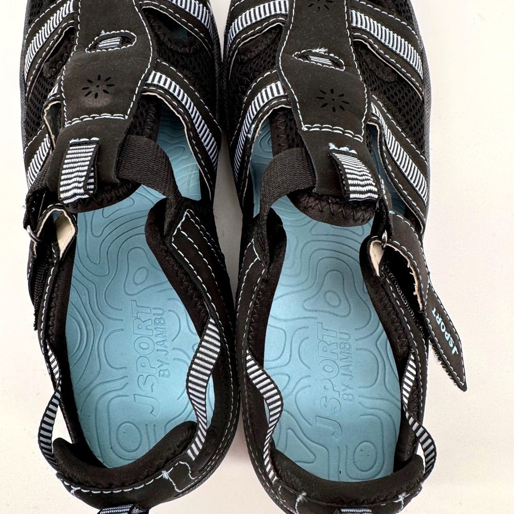 JSport Jambu Regatta Water Sport Walking Shoes Women 6.5 M Black Cool Blue - Picture 5 of 8